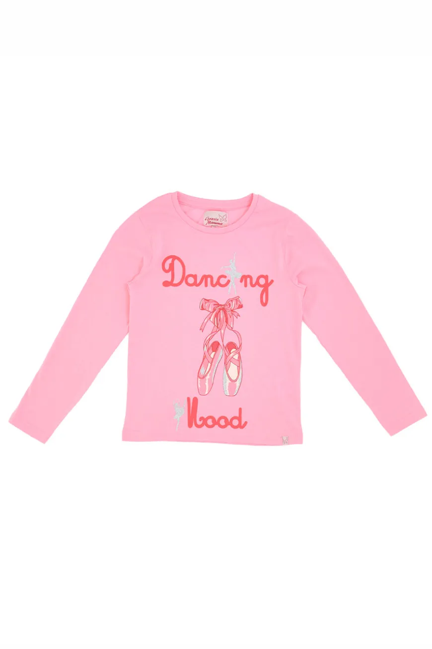 T-Shirt Manica Lunga Grazie Mamma 2003 Rosa