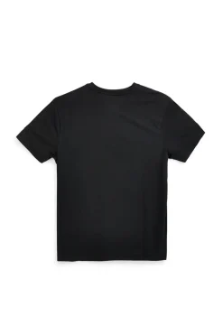 T-shirt nera a maniche corte con stampa frontale No limits MATS026S26
