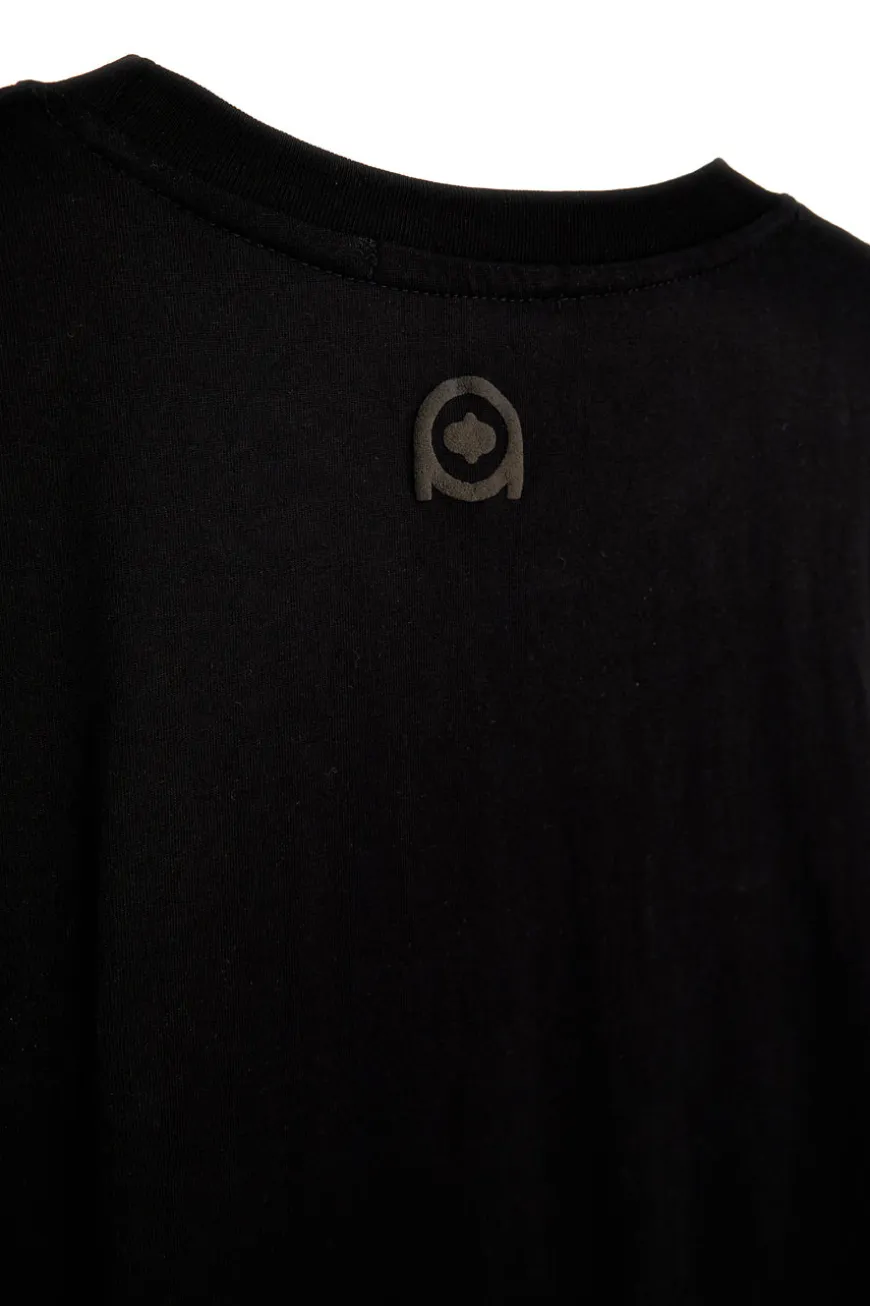 T-shirt nera girocollo a maniche corte Boardman ALPHA10
