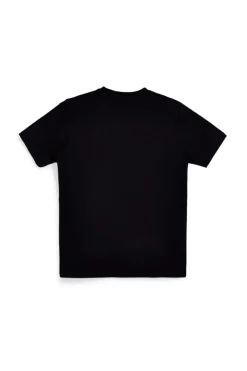 T-shirt nera in cotone con logo Abarth 01