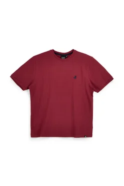T-shirt rossa con logo ricamato U.s. grand polo USSS629M