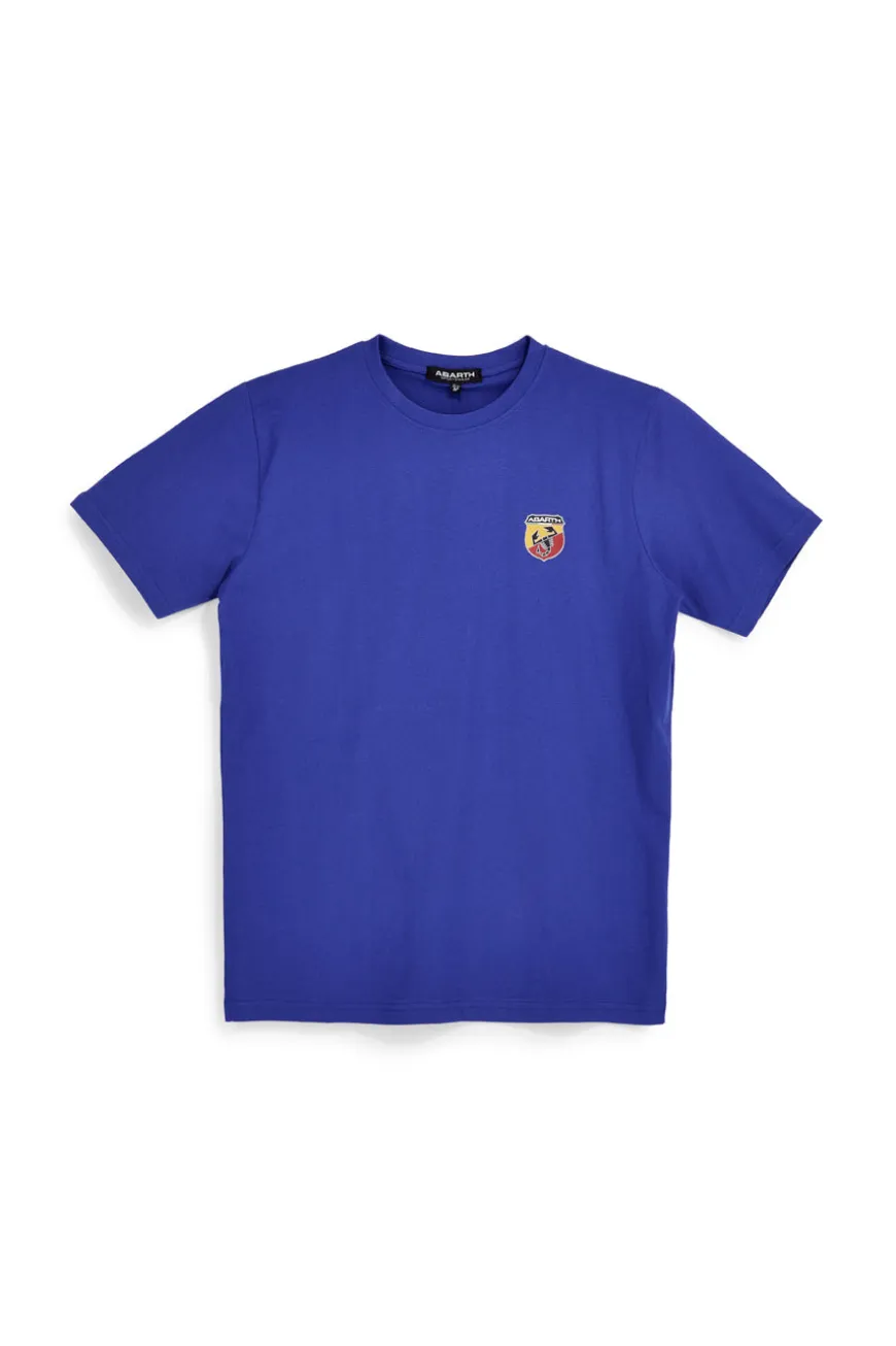 T-shirt royal con logo ricamato Abarth ABARTH01