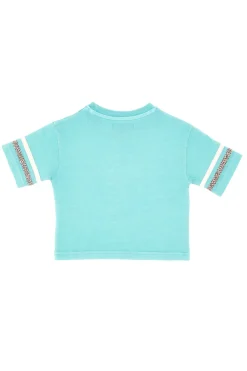 T-shirt Verde Acqua Con Stampa Pitt Kids PT-K-T-7008