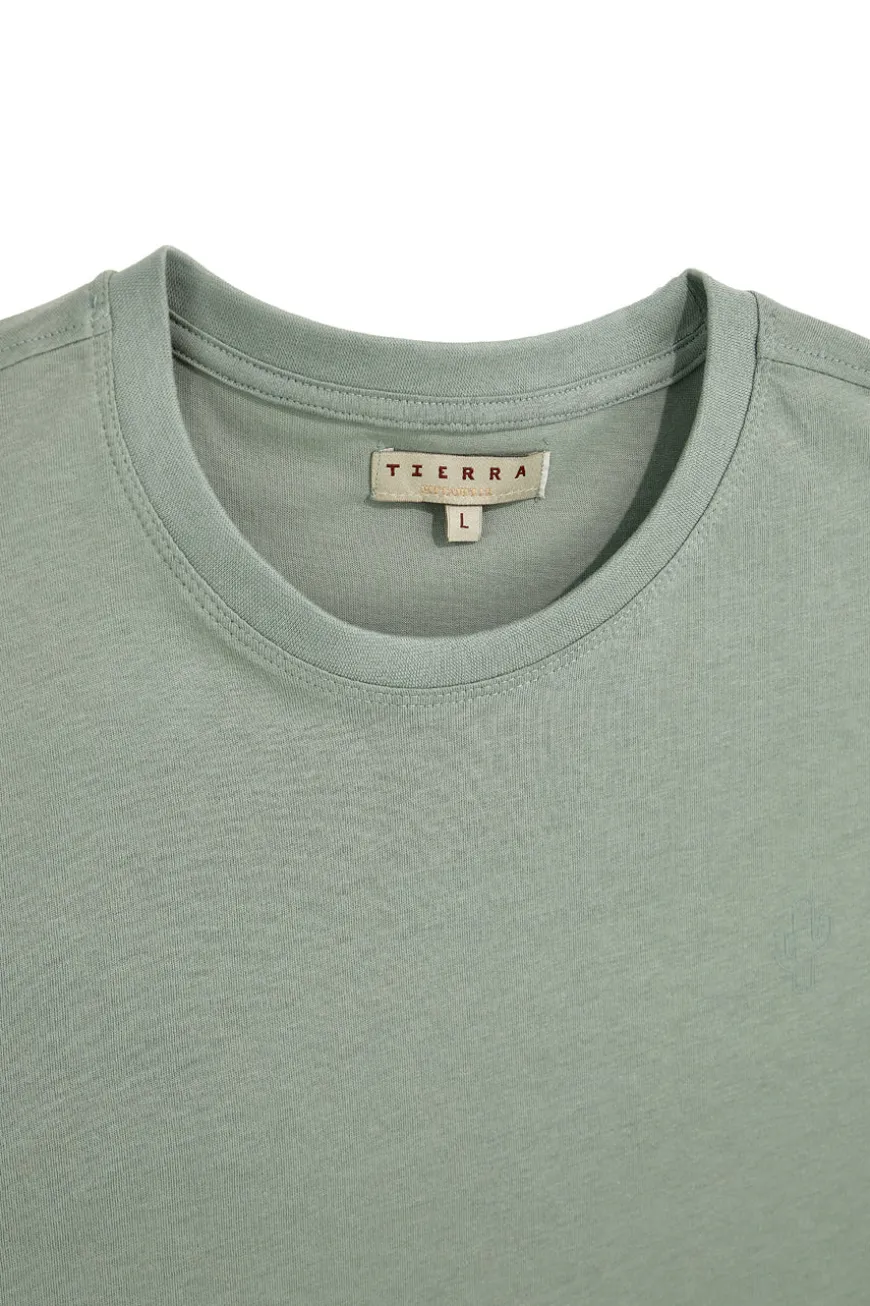 T-shirt verde in cotone Pittarello tierra NBY703