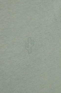 T-shirt verde in cotone Pittarello tierra NBY703