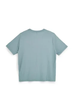 T-shirt Verde Oversize con Stampa Los Angeles Skechers Destination Short Sleeve Tee