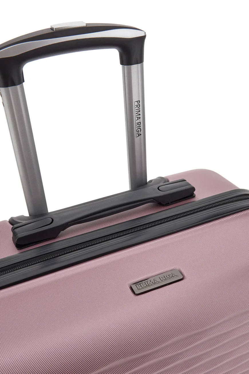Valigia rigida rosa grande con ruote girevoli Prima riga PR166/G