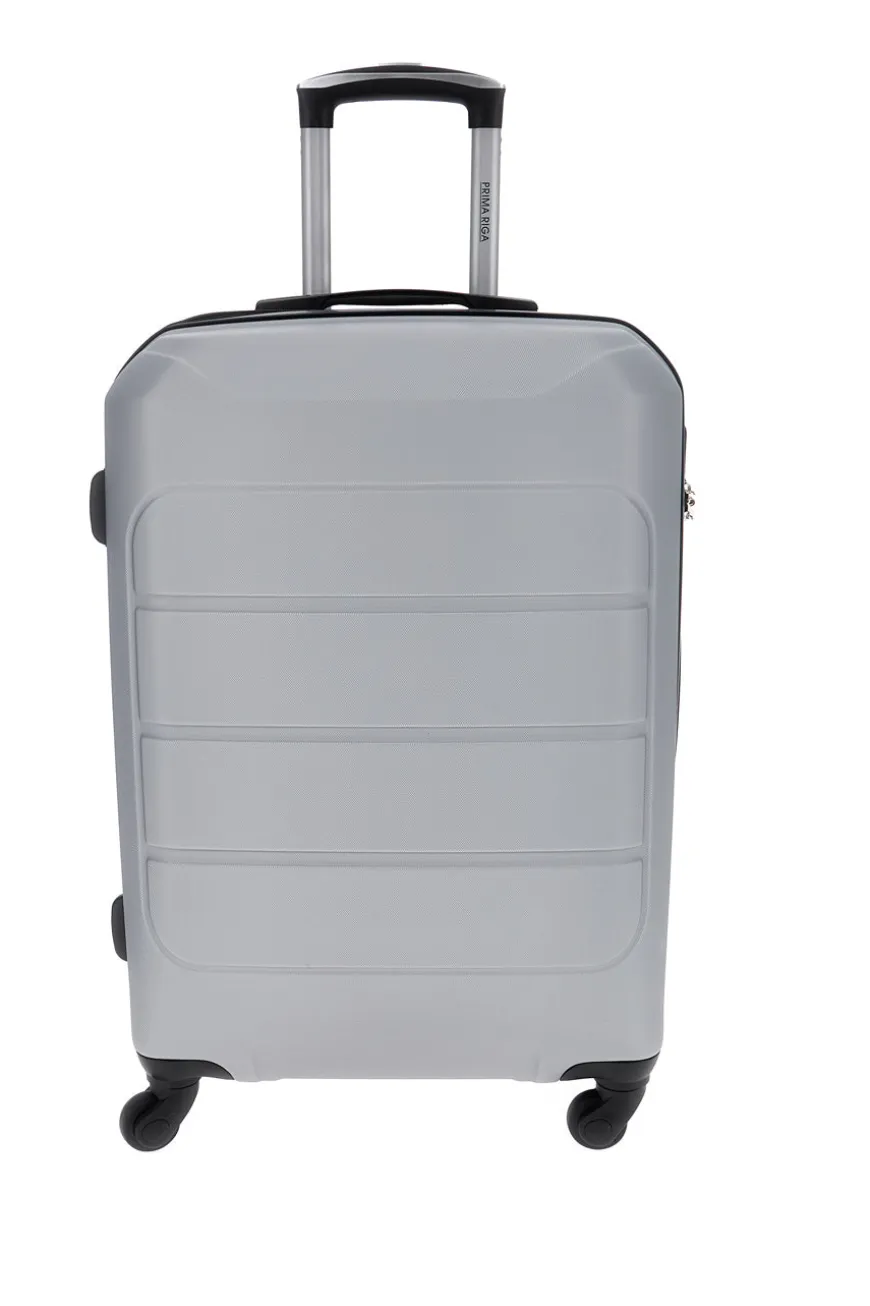 Valigia trolley cabina argento con scocca rigida Prima Riga PR173/P