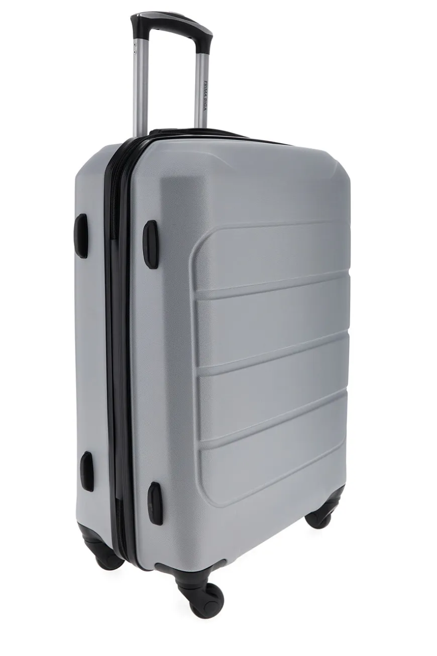 Valigia trolley cabina argento con scocca rigida Prima Riga PR173/P
