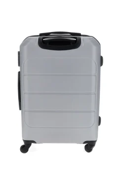 Valigia trolley grande argento con lucchetto integrato Prima Riga PR173/G