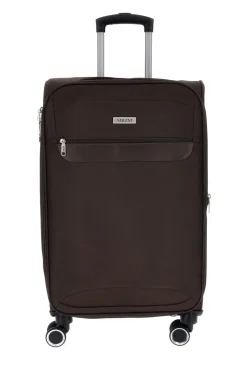 Valigia trolley media marrone morbida Mrzm DH SOFT M