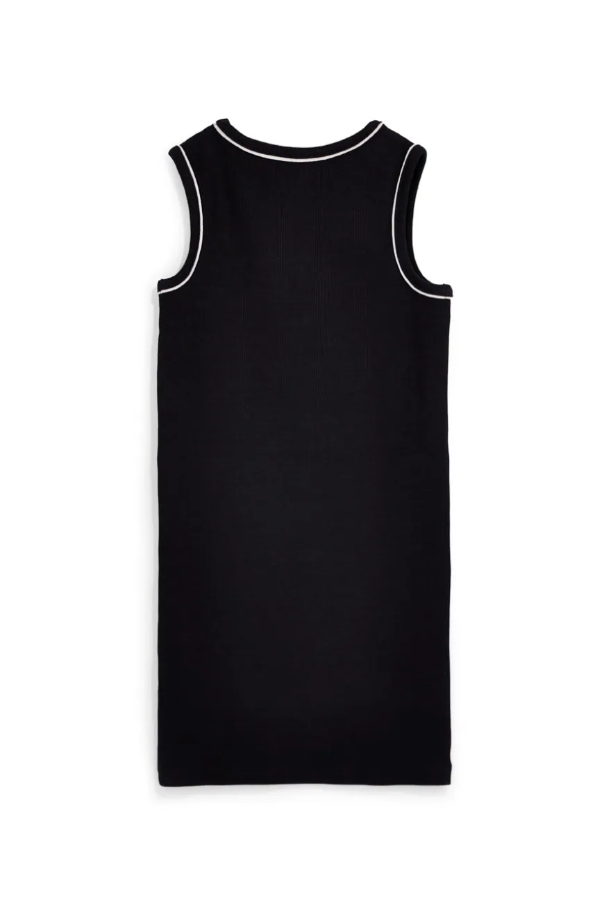 Vestito nero senza maniche con cuore Pitt kids Pt-b-t-9050