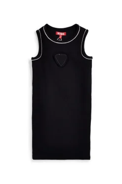 Vestito nero senza maniche con cuore Pitt kids Pt-b-t-9050