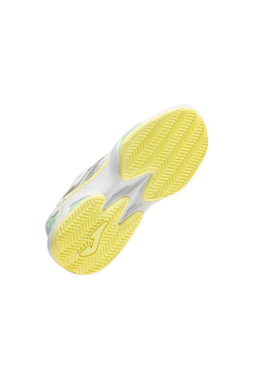Weiße atmungsaktive Mesh Padel Schuhe Joma Master 100
