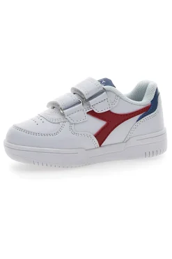 Weiße Erste-Schritte-Schuhe Diadora Raptor Low TD