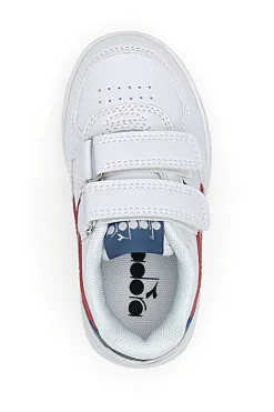 Weiße Erste-Schritte-Schuhe Diadora Raptor Low TD