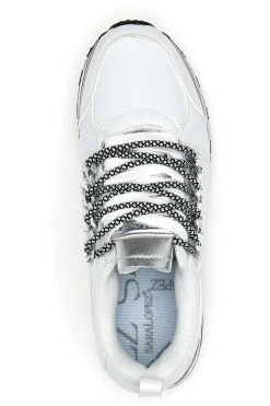 Weiße Flatform-Sneaker von Sara Lopez