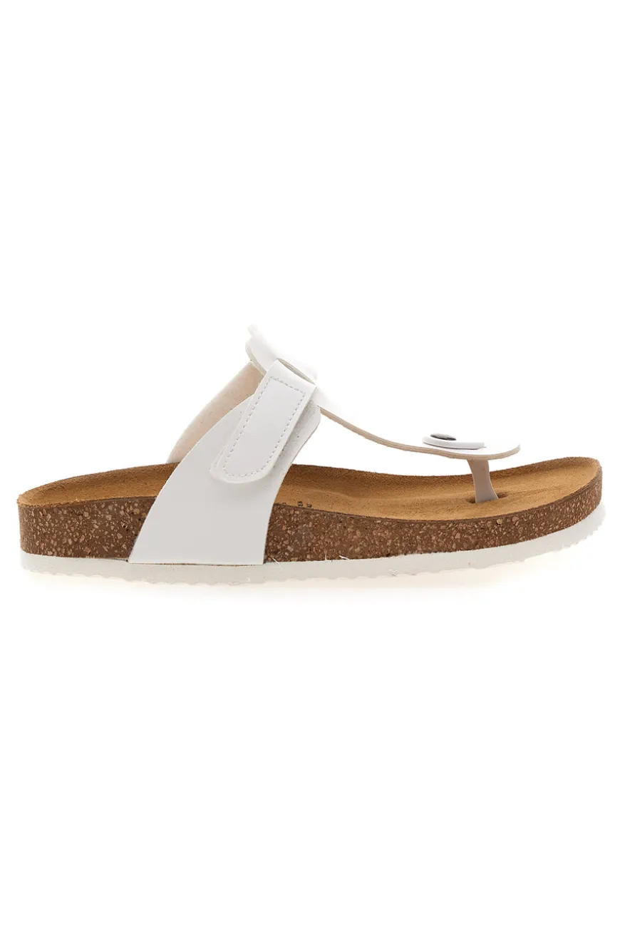 Weiße Hausschuhe Flip Flops mit vorgeformter Innensohle Superga S31C370