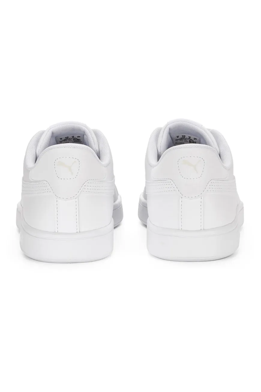 Weiße Komfort-Sneakers aus Leder Puma Smash 3.0 L