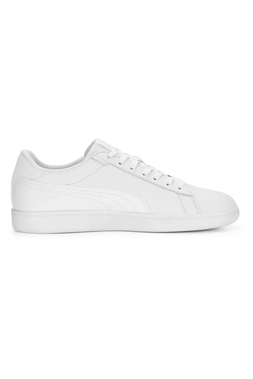 Weiße Komfort-Sneakers aus Leder Puma Smash 3.0 L