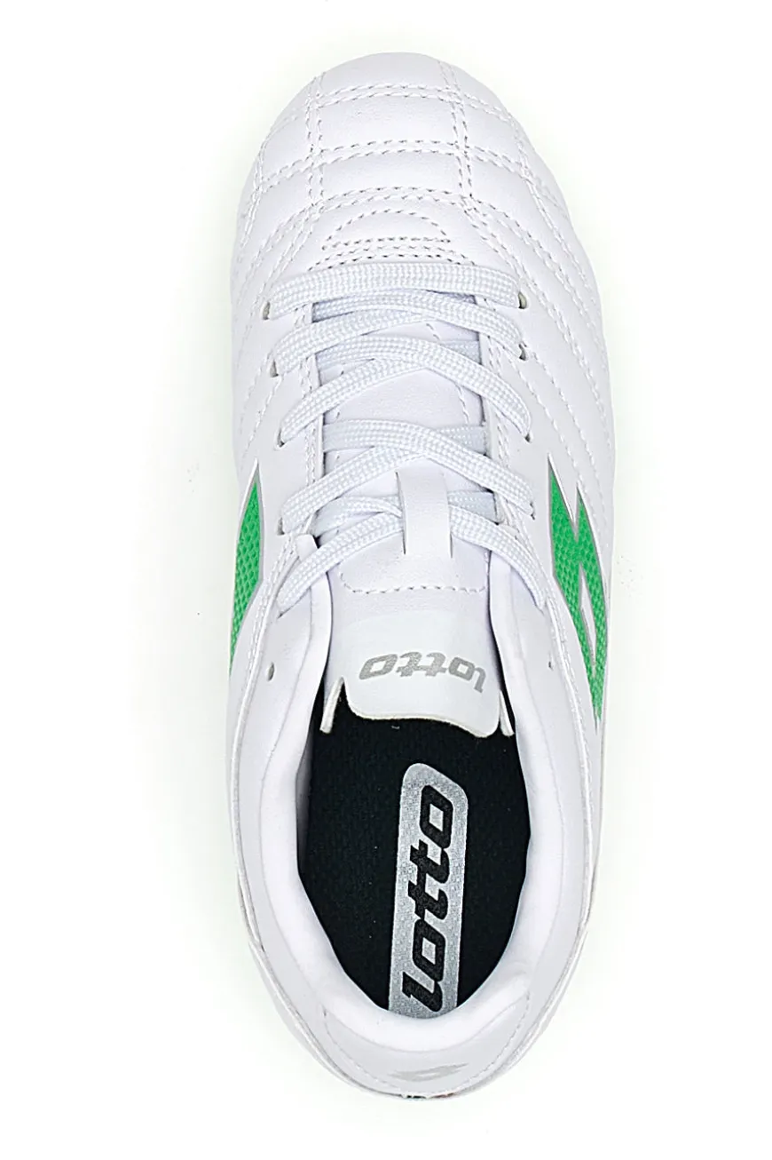 Weiße Lotto Stadio 705 Fg Jr. Fußballschuhe