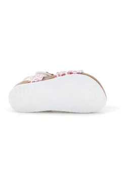 Weiße Sandalen mit Herzchen Print Pitt kids 14609