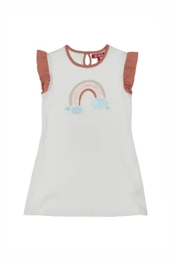 Weißes Kleid mit Rainbow Pitt Kids 05082