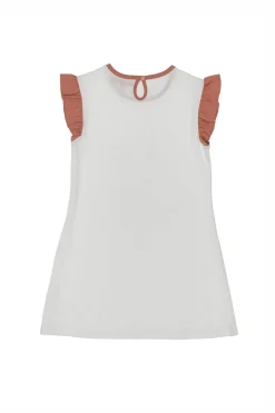 Weißes Kleid mit Rainbow Pitt Kids 05082