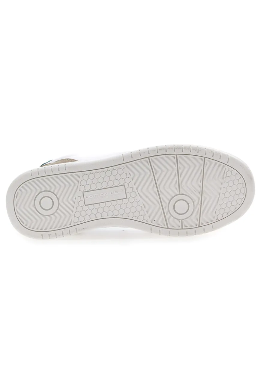 Weiße Sneakers Baumwollgürtel Austria Multi
