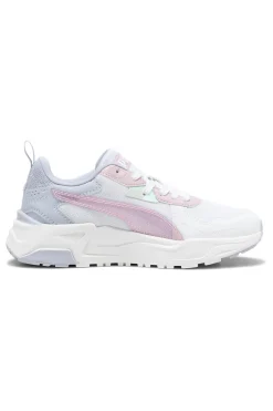 Weiße Sneakers mit blauen und rosa Details PUMA Trinity Lite Blurry Dreams JR