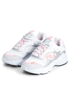 Weiße Sneakers mit grauen und rosa Details FILA COLLENE-LOGO