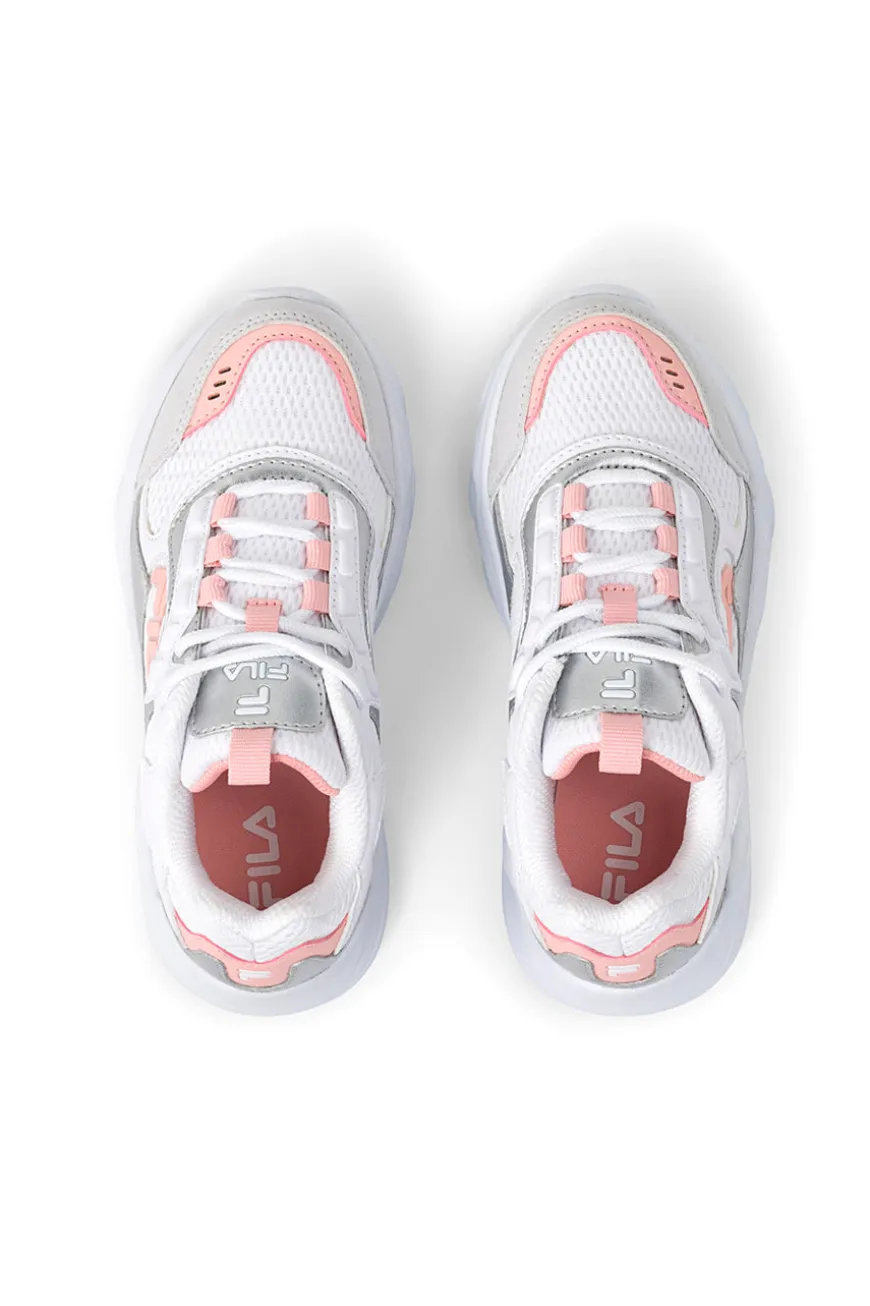 Weiße Sneakers mit grauen und rosa Details FILA COLLENE-LOGO