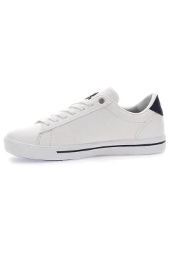 Weiße Sneakers mit kontrastierenden blauen Details US POLO CLUB SUMMY LTX