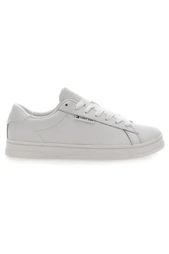 Weiße Sneakers mit Lederobermaterial TOMMY JEANS TJM LEATHER LOW CUPSOLE