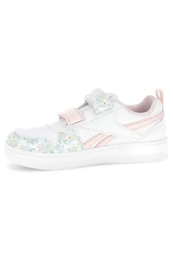 Weiße Turnschuhe mit Blumendruck und doppeltem Riemen Reebok Royal Prime 2.0 Two Strap Hoop & Loop