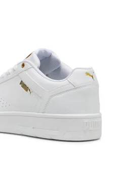 Weiße Turnschuhe mit goldenen Details Puma Court Classic
