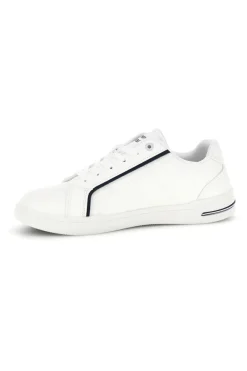 Weiße Turnschuhe mit kontrastierenden Einsätzen und Schnürsenkeln Carrera CAM643021038