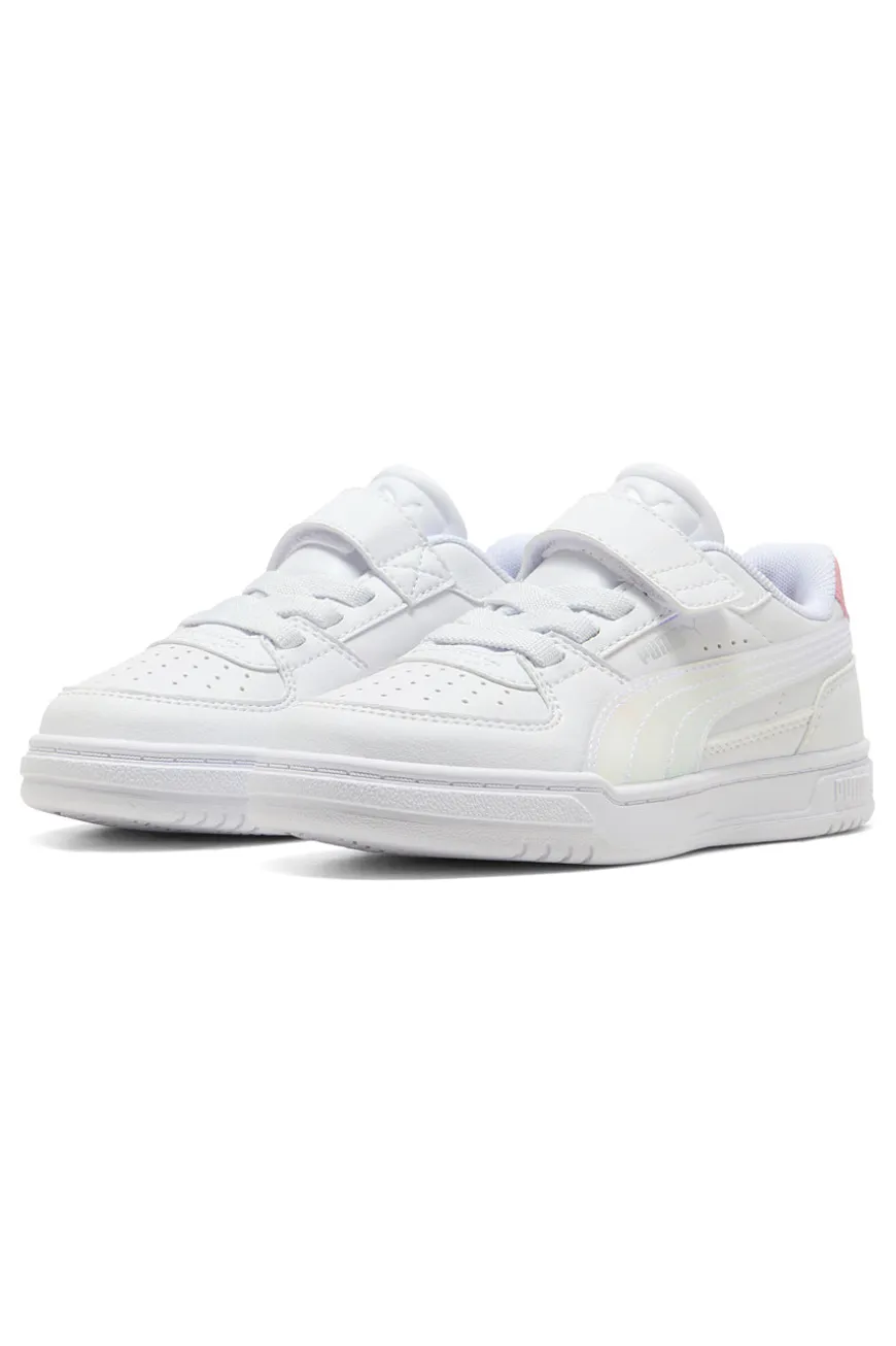 Weiße Turnschuhe mit Riemen und Schnürsenkeln Puma Caven III Holo 2.0 AC+ PS