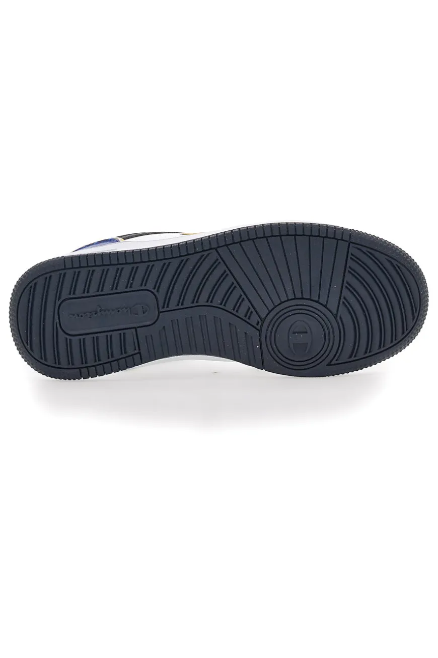 Weiße und schwarze Sneaker mit Schnürsenkeln Champion Rebound 2.0 Low