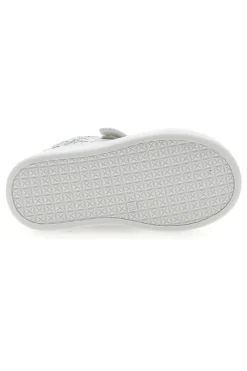 Weiße und silberne Sneakers mit Klettverschluss LAURA BIAGIOTTI AG17132