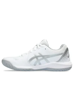 Weiß und Silber Tennisschuhe Asics Gel-Dedicate 8