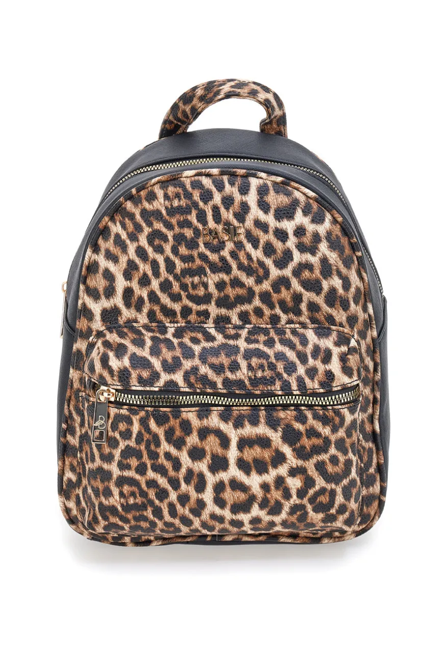 Zaino animalier con dettagli neri Basile BA1271N-MAC