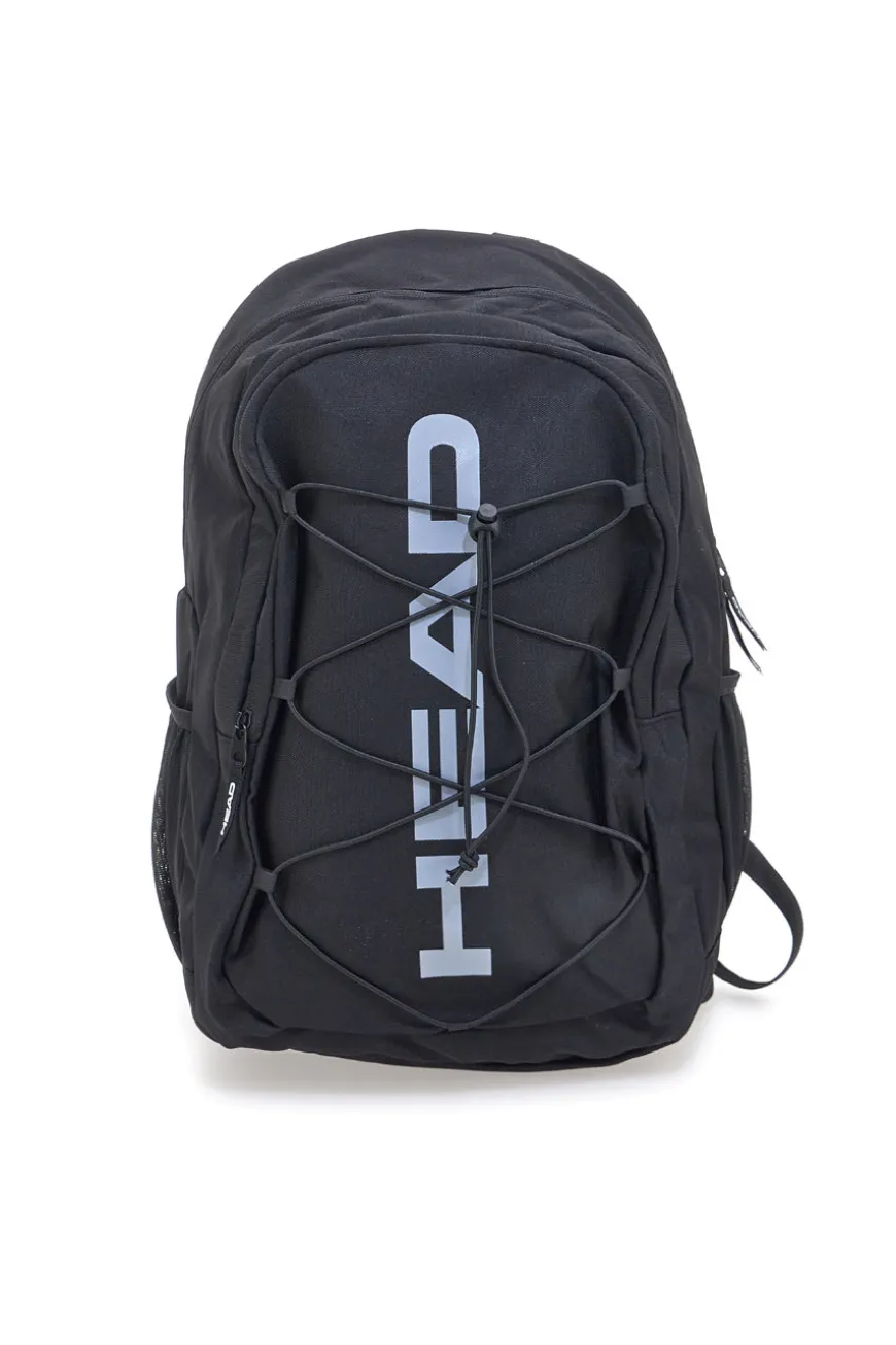 Zaino nero con logo frontale e spallacci imbottiti HEAD HBK048