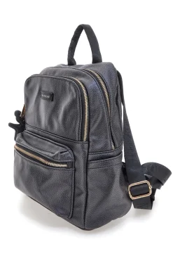 Zaino nero con portachiavi orsetto Naj-Oleari COB 62050/BOBA13