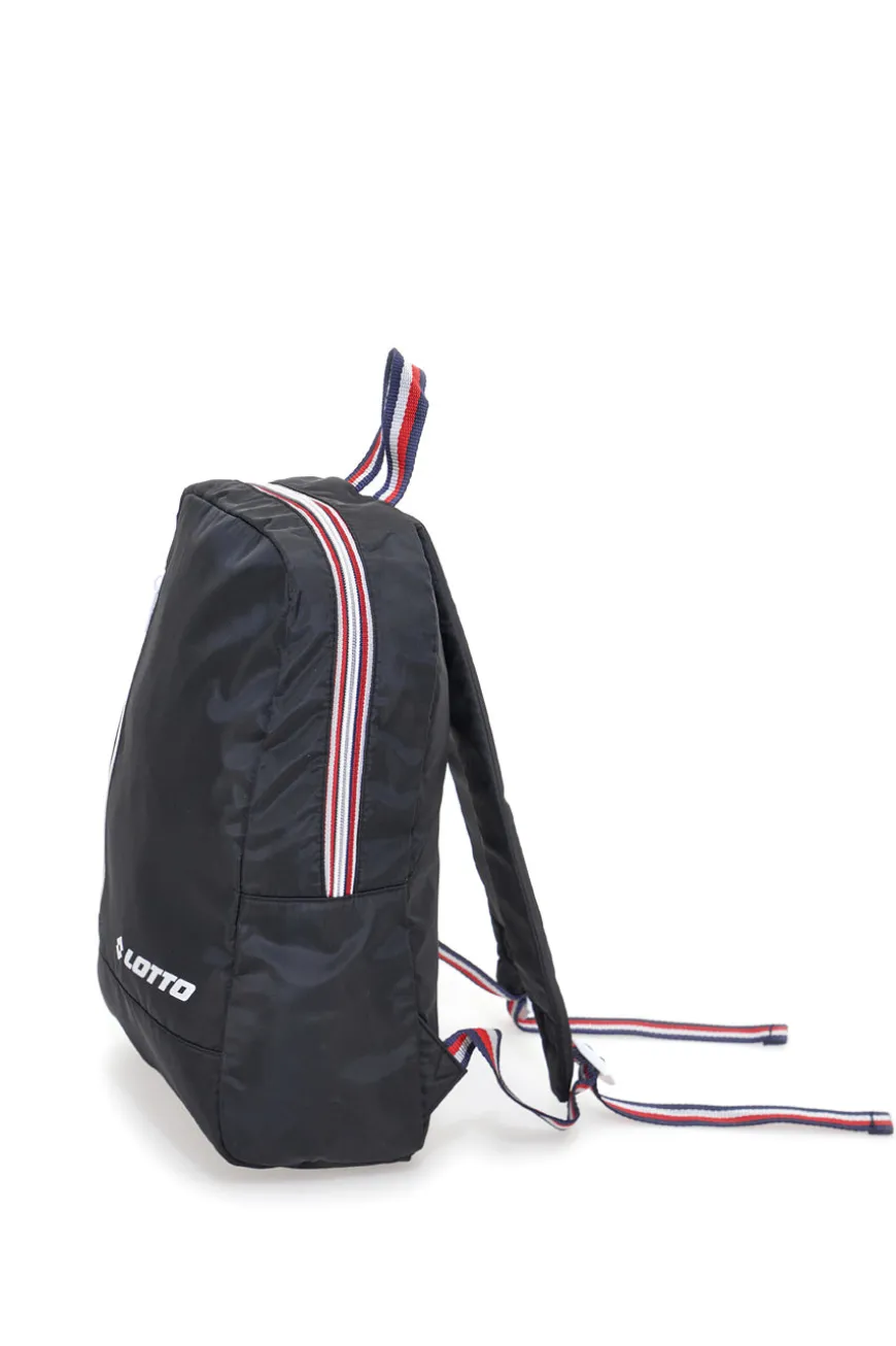 Zaino nero con zip a contrasto Lotto LTT438
