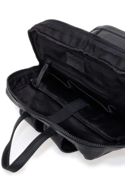 Zaino Nero in Pelle con Tasca Porta Computer GIANMARCO VENTURI CLASS BUSINESS