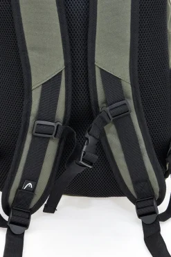 Zaino verde militare con tasche multiple e rete frontale Head HBK048