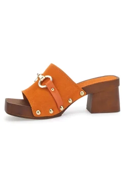 Zoccoli Riflessi Moda 15299 Arancione