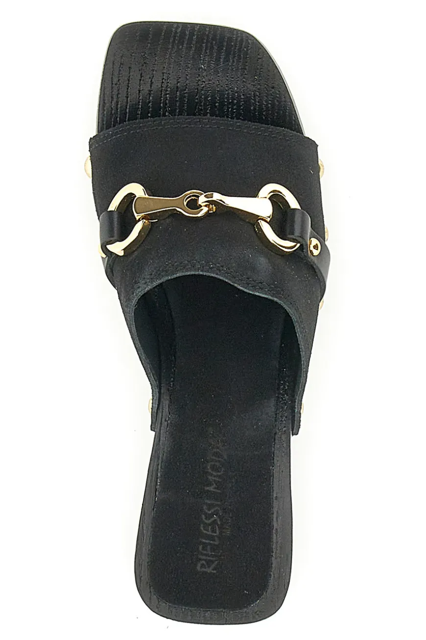 Zoccoli Riflessi Moda 15299 Neri