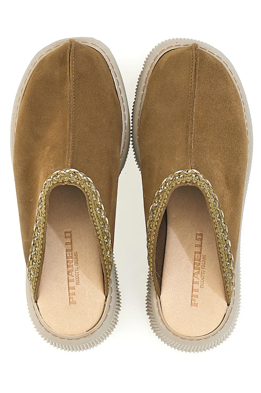 Zoccoli Sabot Invernali Marrone con Platform PITTARELLO 5796
